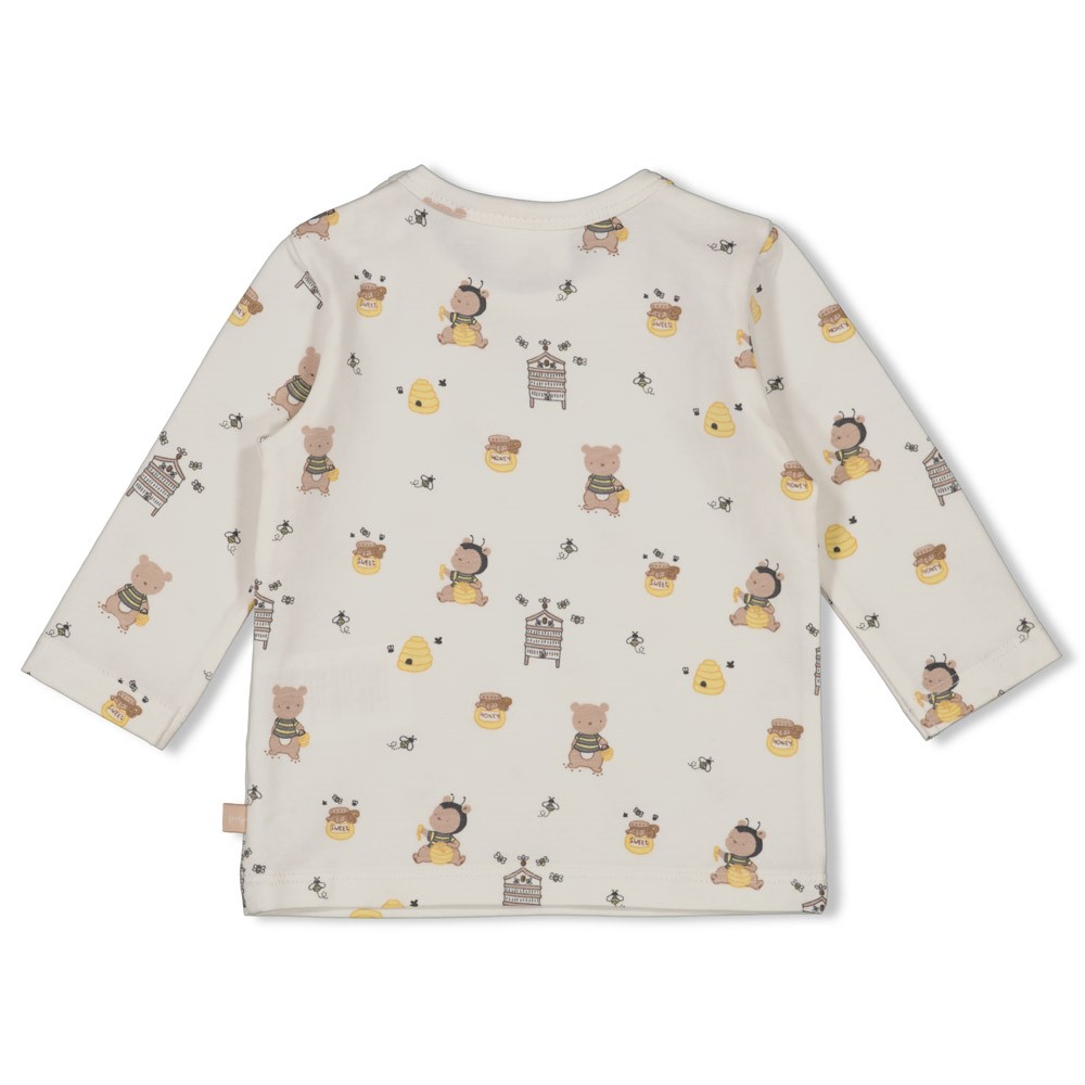 Feetje | T-shirt Uni Honey Bear Longsleeve Off White