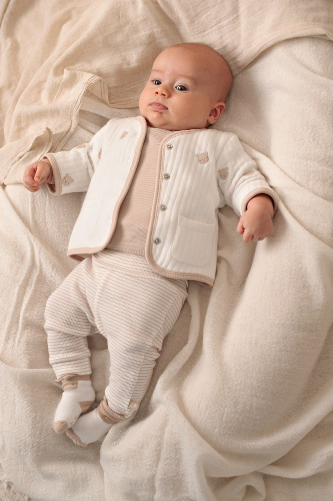 Feetje | Broek Uni Honey Bear Stripes Sand