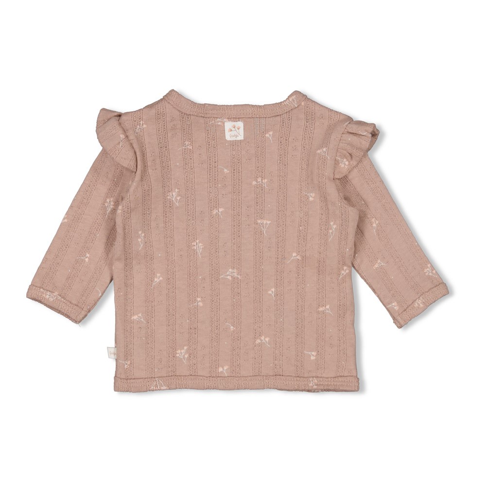 Feetje | T-shirt Girls Delicate Flower Taupe