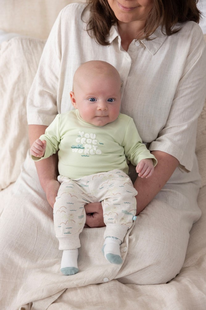 Feetje | T-shirt Boys You Croc My World Longsleeve Lime