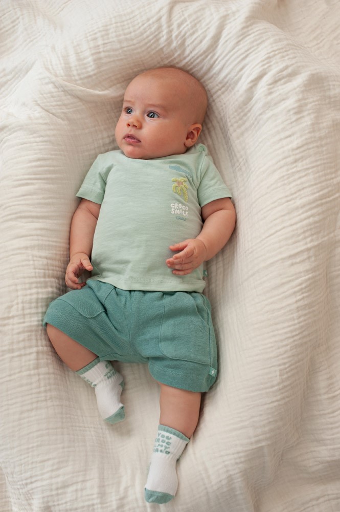 Feetje | Short Boys You Croc My World Seagreen