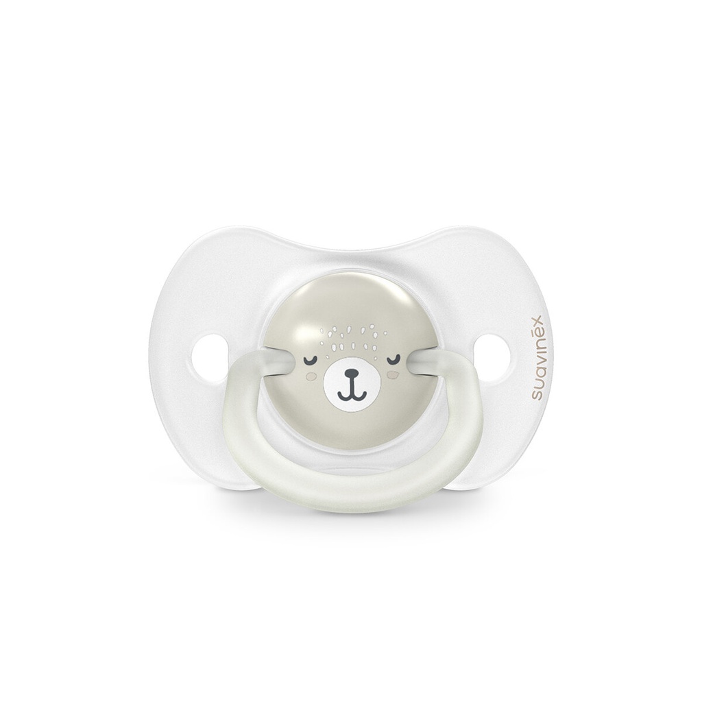 Suavinex | Fopspeen Night & Day Wild & Free Siliconen SXPRO Grijs 6-18M 2-pack