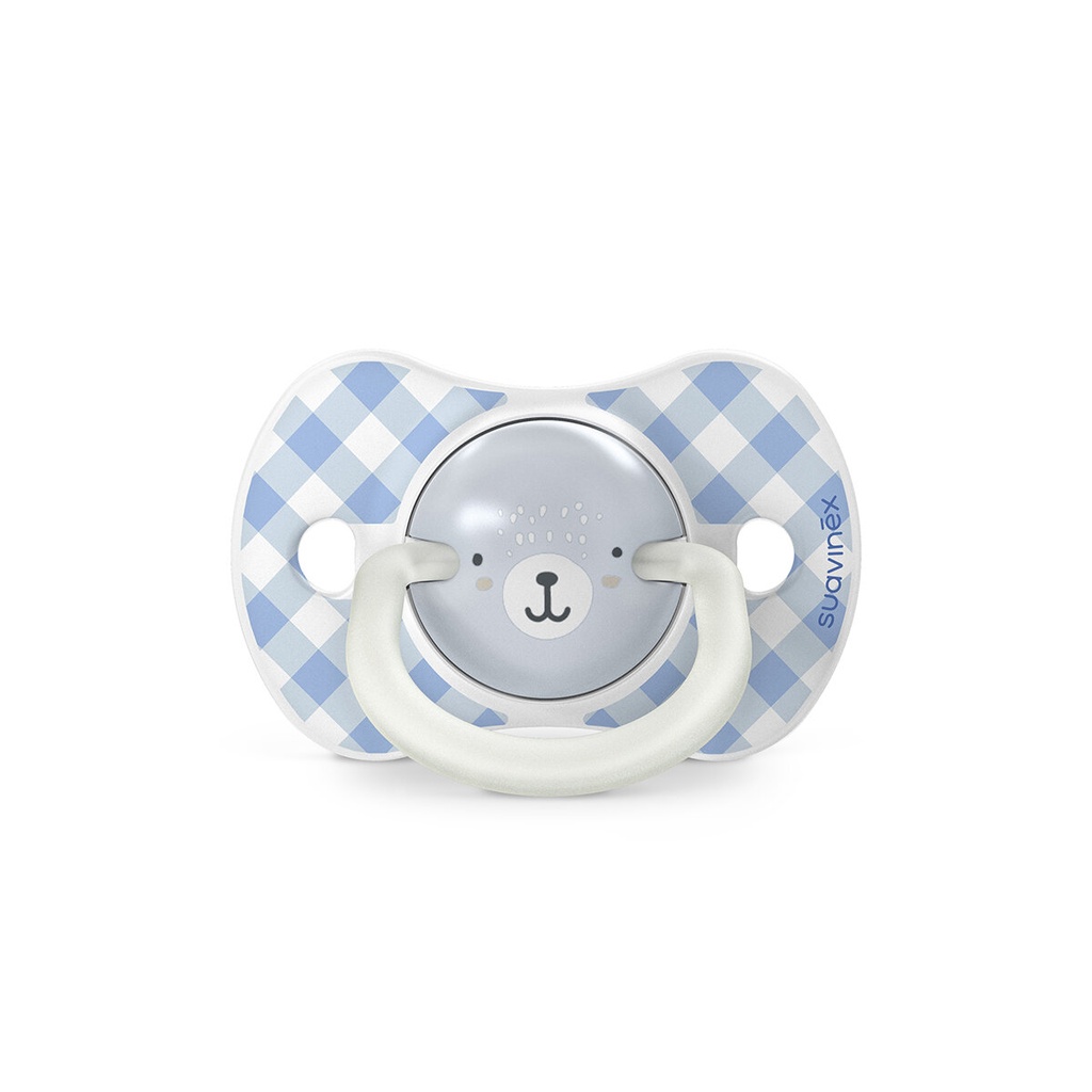 Suavinex | Fopspeen Night & Day Wild & Free Siliconen SXPRO Blauw 6-18M 2-pack