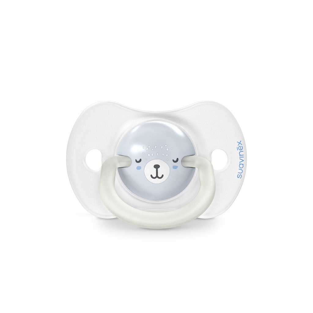 Suavinex | Fopspeen Night & Day Wild & Free Siliconen SXPRO Blauw 6-18M 2-pack