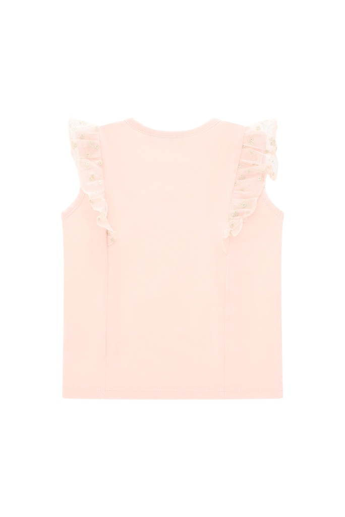 Le Chic | T-Shirt Girls Noppya Spring Ruffle Pink Symphony