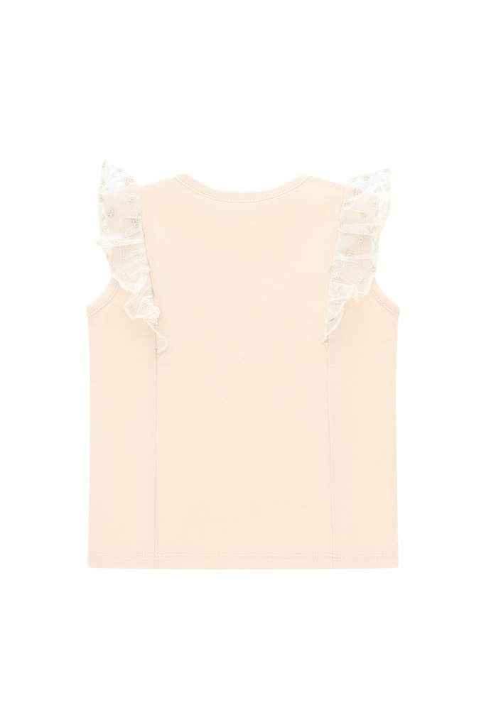 Le Chic | T-Shirt Girls Noppya Spring Ruffle Sands of Time 