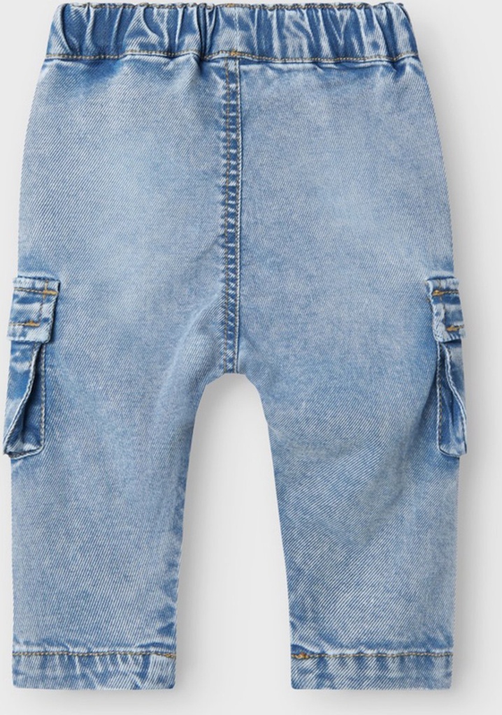 Name it | Broek Boys Nbmben Baggy Cargo Jeans Medium Blue Denim