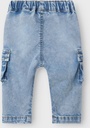 Name it | Broek Boys Nbmben Baggy Cargo Jeans Medium Blue Denim
