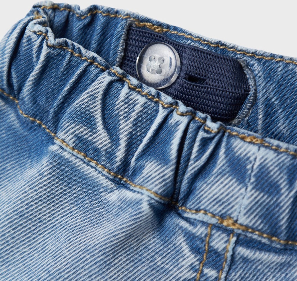 Name it | Broek Boys Nbmben Baggy Cargo Jeans Medium Blue Denim