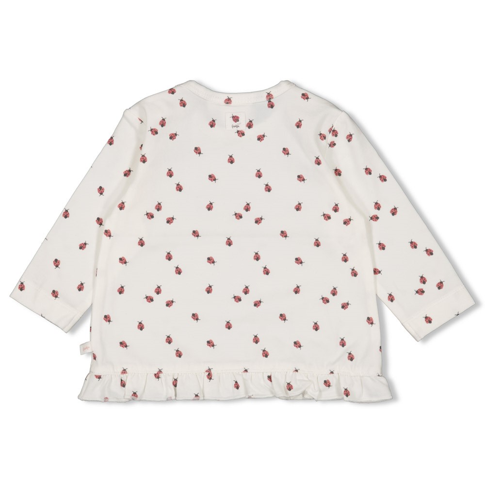 Feetje | T-shirt Girls Ladybug Longsleeve Off White