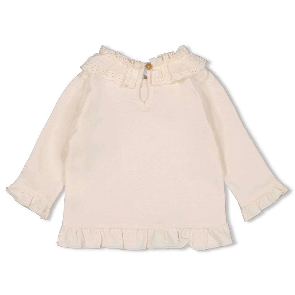 Feetje | T-shirt Girls Flower Ranch Longsleeve Off White