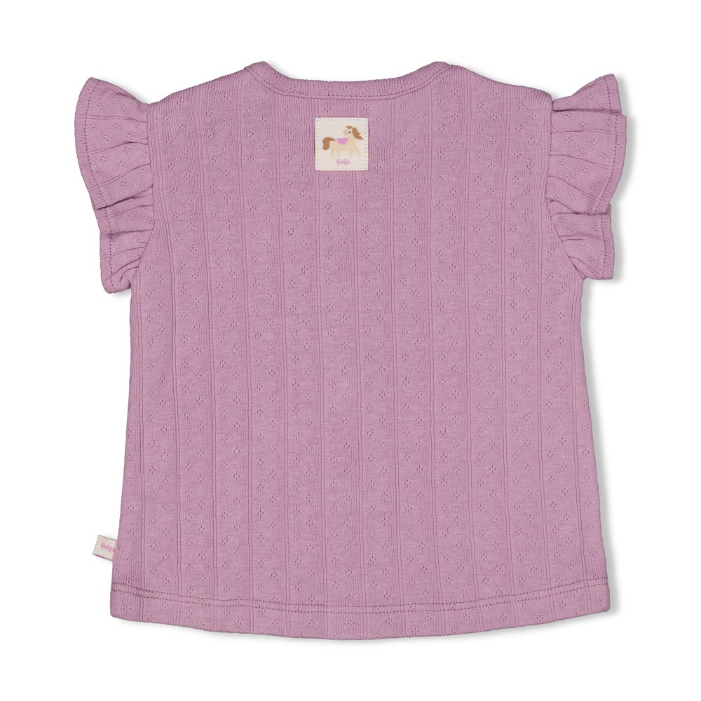 Feetje | T-shirt Girls Flower Ranch Violet