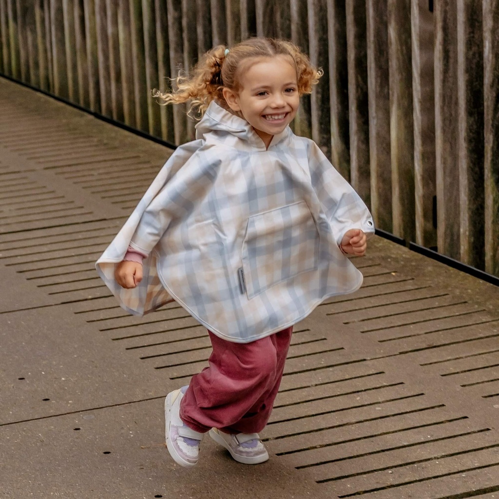 Aeromoov | Poncho Rain Checker Grey Cream 