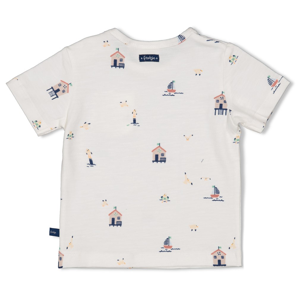 Feetje | T-shirt Boys Seaside Happiness Off White