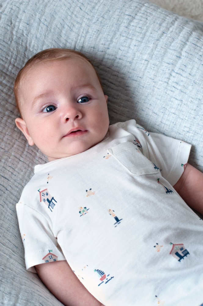 Feetje | T-shirt Boys Seaside Happiness Off White