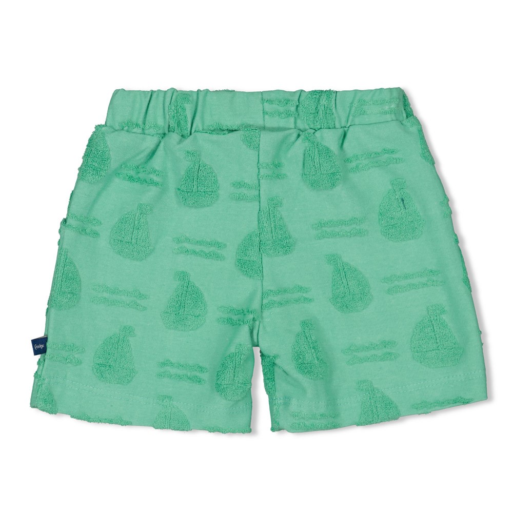 Feetje | Short Boys Seaside Happiness Green