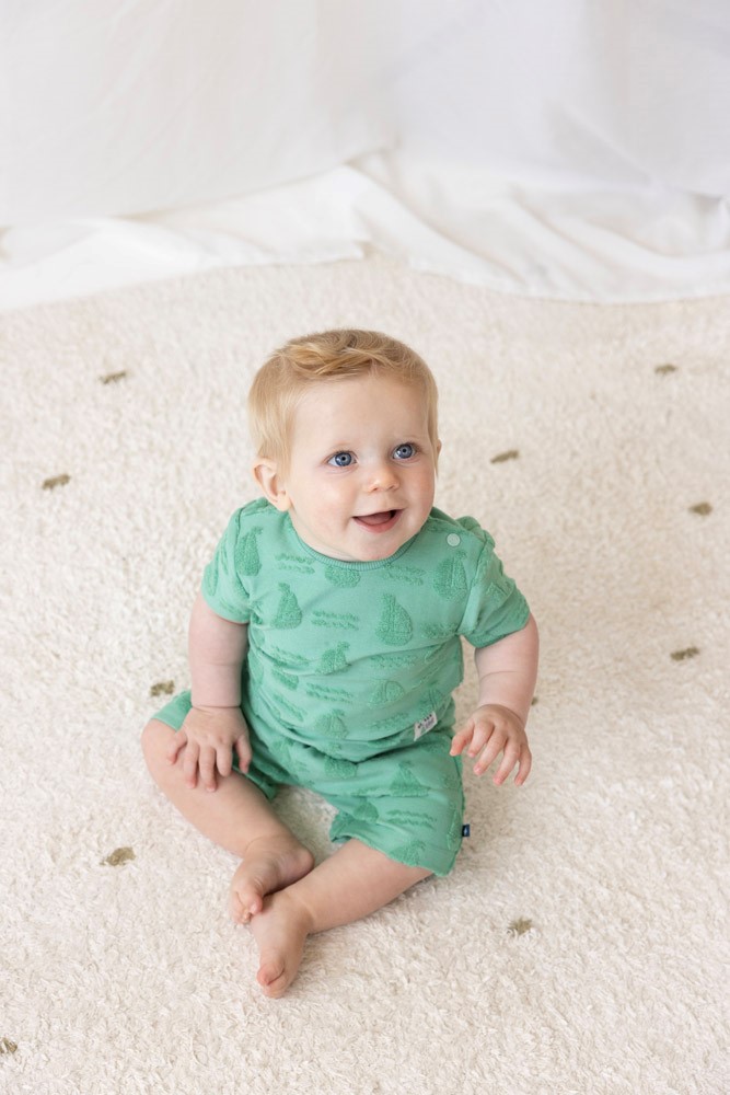 Feetje | Short Boys Seaside Happiness Green