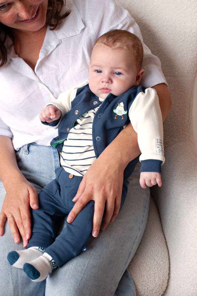 Feetje | Broek Boys Seaside Happiness Indigo