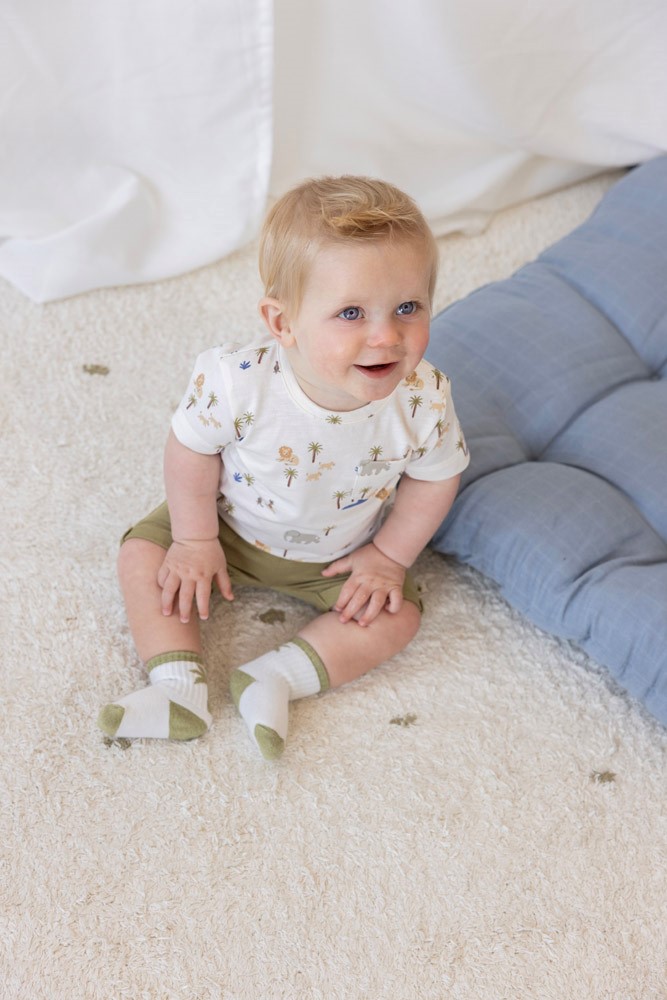Feetje | Short Boys Safari Savage Green
