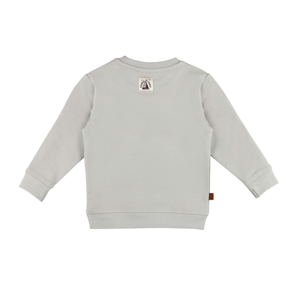 Frogs&Dogs | Sweater Boys Sailboat Gray Violet 