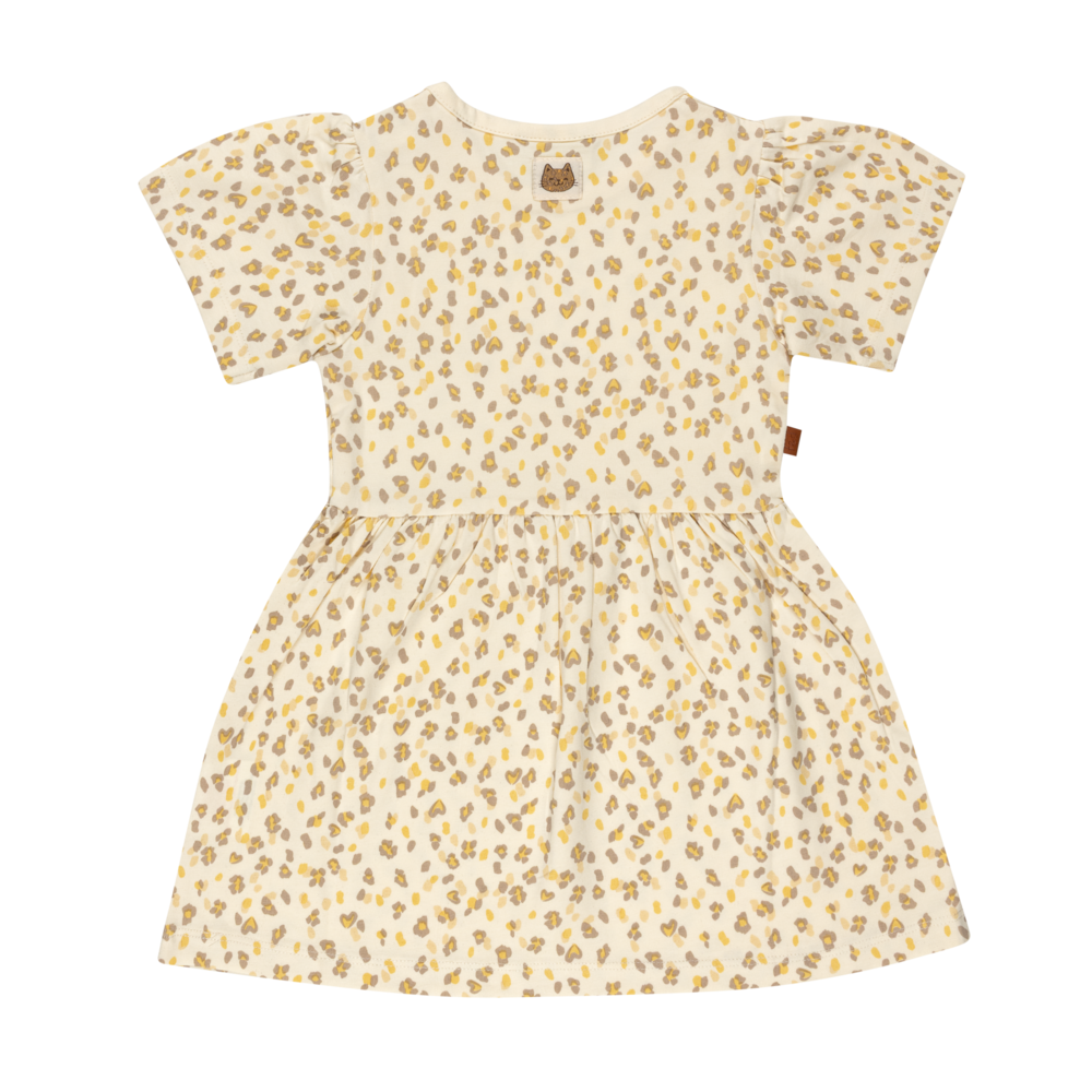 Frogs&Dogs | Jurk Girls Leo Pearled Ivory 