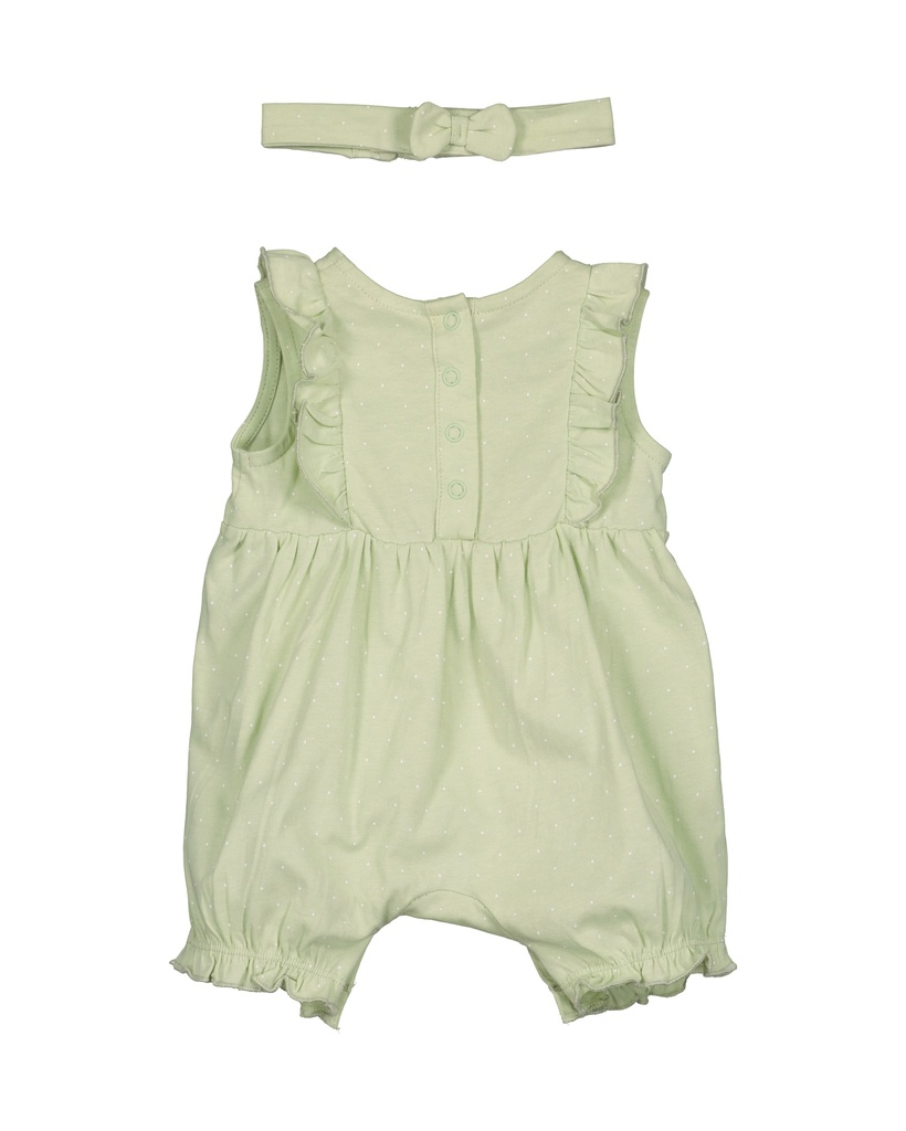 Blue Seven | Kruippak Girls met Haarband Light Green