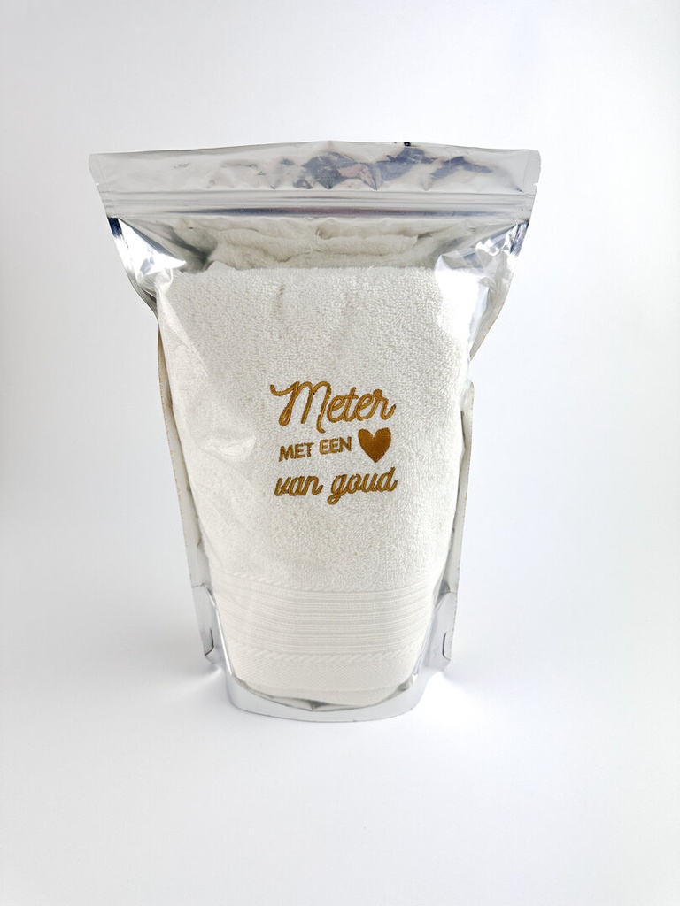 Minimou | Handdoek Meter Met Een Hart Van Goud