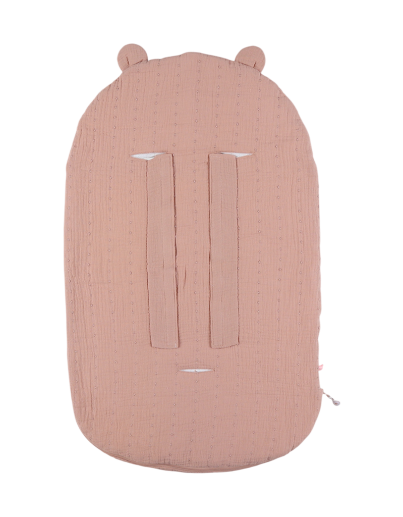 Noukies | Voetenzak Vintage Flowers Mousseline Bio