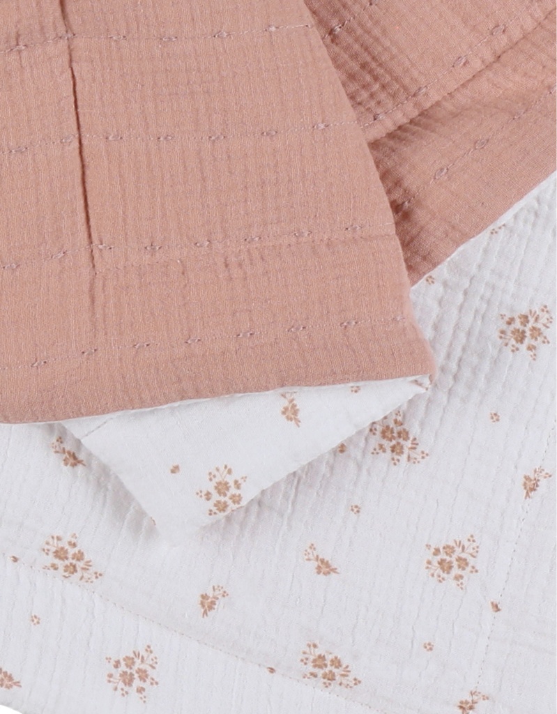 Noukies | Deken Vintage Flowers Mousseline Bio 75x100cm