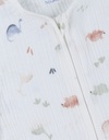 Noukies | Slaapzak Dino Mousseline Bio 1.0TOG 100cm