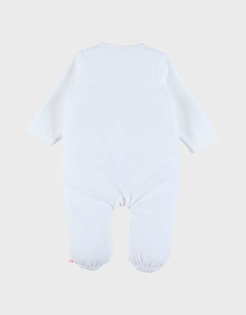 Noukies | Pyjama Babou Velours Wit