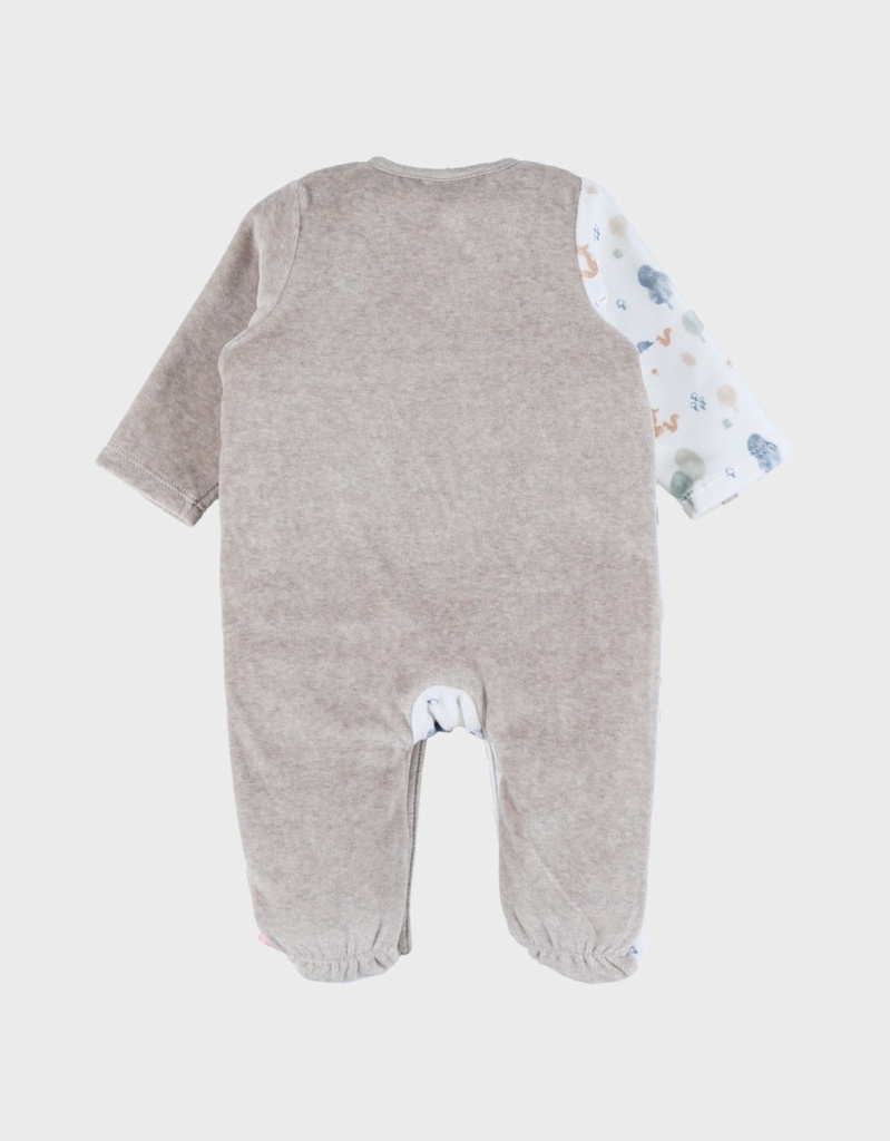 Noukies | Pyjama Foxie Velours Brown