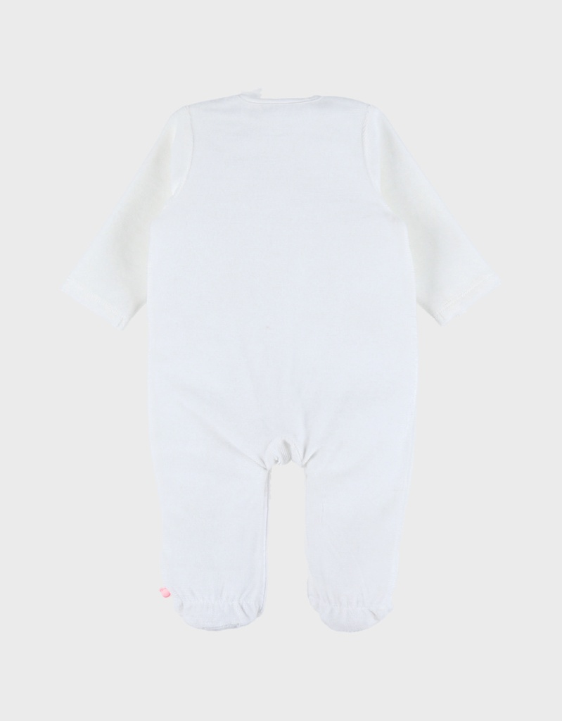Noukies | Pyjama Rosie Velours Wit