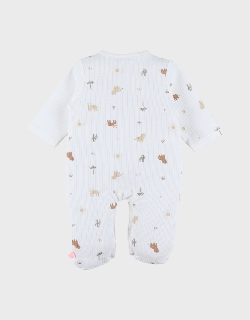 Noukies | Pyjama Fluffy Jersey Wit