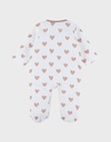 Noukies | Pyjama Hart Jersey Wit