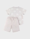 Noukies | Pyjama Wild Jungle Jersey Grijs 2-delig