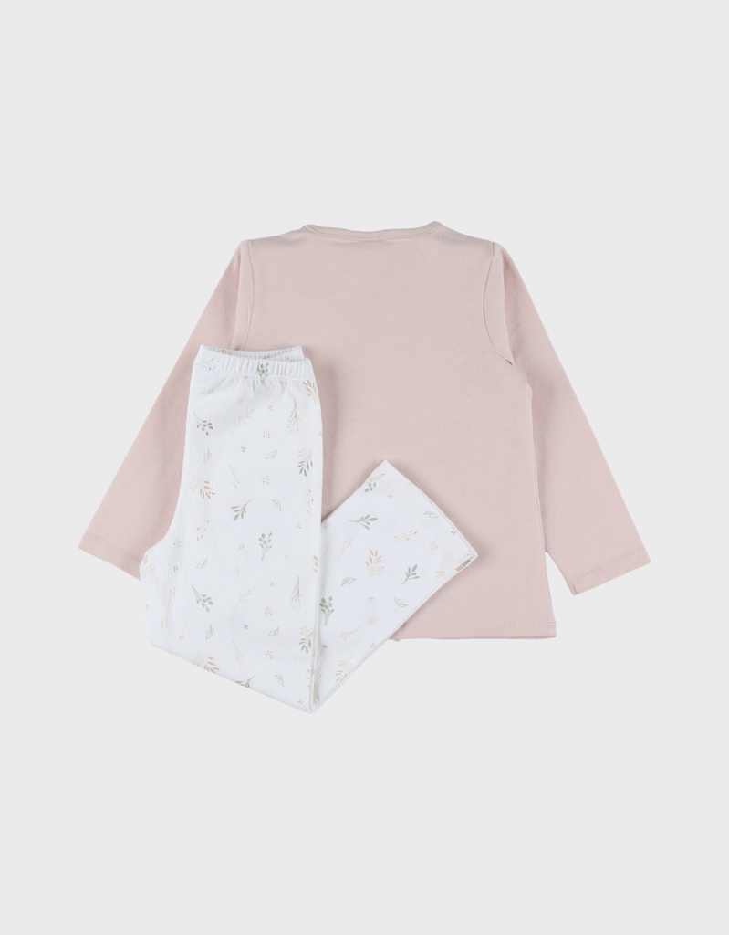 Noukies | Pyjama Lovely Rosie Jersey Rose 2-delig