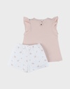 Noukies | Pyjama Vintage Flowers Jersey Rose 2-delig