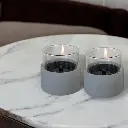 Tenderflame | Kaars Breeze 10 Keramiek Grijs 2-pack