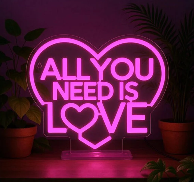 Legami | Lamp Neon Licht All You Need Is Love