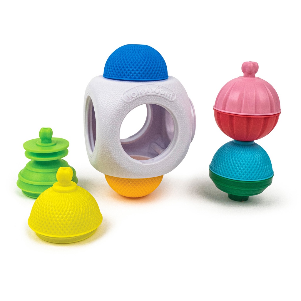 Lalaboom | Educatief Speelgoed Mini Kubus met Kralen 9pcs