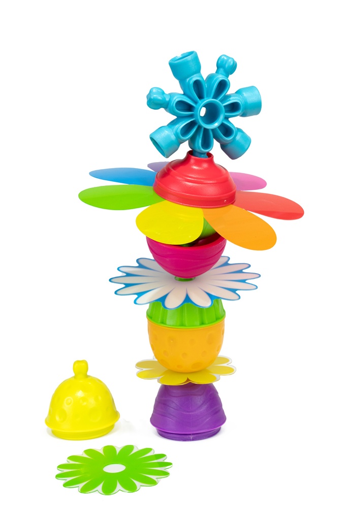 Lalaboom | Educatief Speelgoed Kralenset Met Bloemen 25pcs