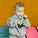 Petit Boum | Sensorisch Speelgoed Fles Spiraal Blauw