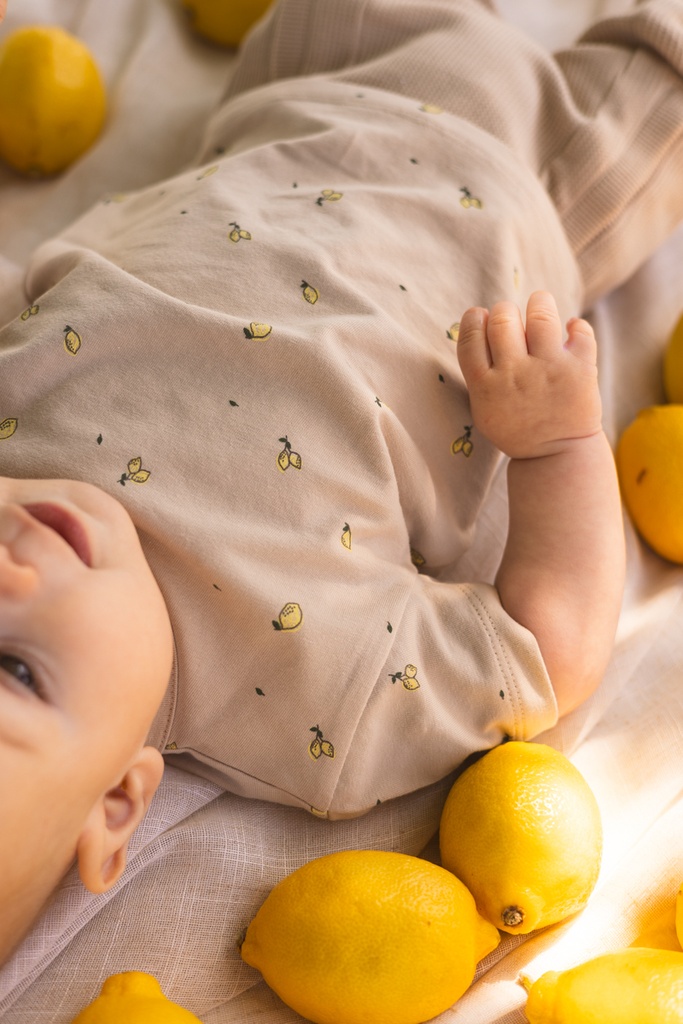 QPI | T-shirt Boys Lars Taupe Sketch