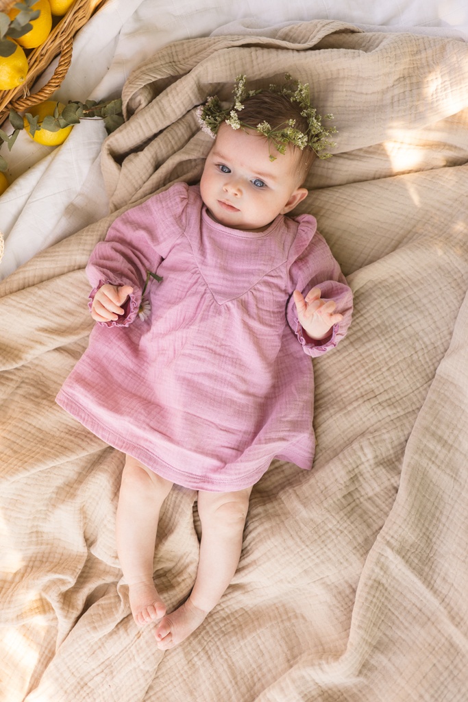 QPI | Jurk Girls Laurie Old Pink