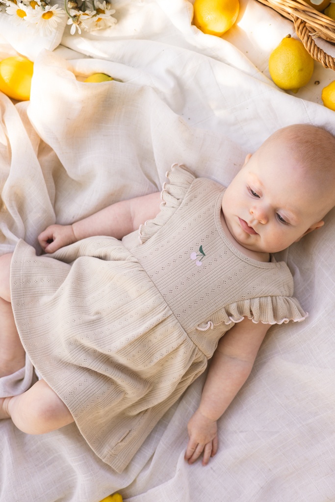 QPI | Jurk Girls Lee Taupe