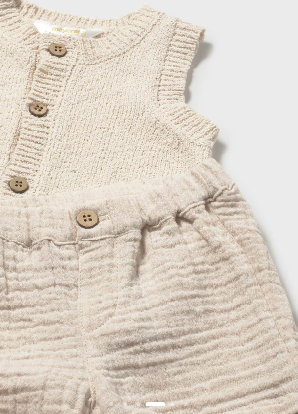 Mayoral | Outfit Boys Layette Wheat 3-delig