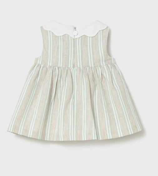 Mayoral | Jurk Girls Layette Stripes Aqua