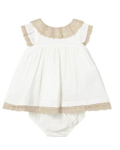 Mayoral | Jurk Girls Layette Cream 2-delig
