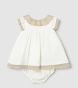 Mayoral | Jurk Girls Layette Cream 2-delig